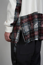 Jacheta alba Relaxed-Fit, vedere detaliata fermoar, marime XS S M L XL