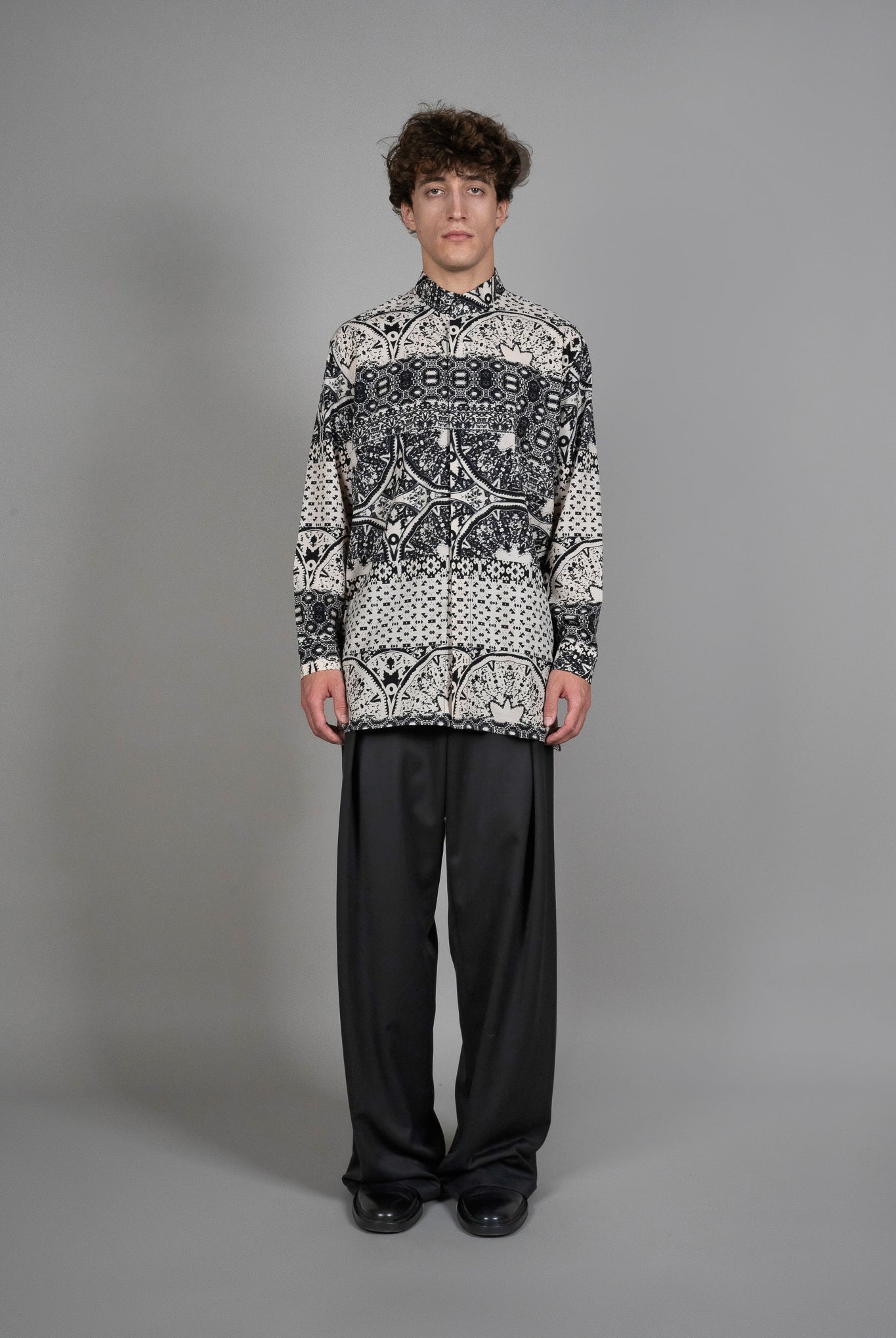 Camasa Imprimeu Regular-Fit, vedere din fata, marime XS S M L XL