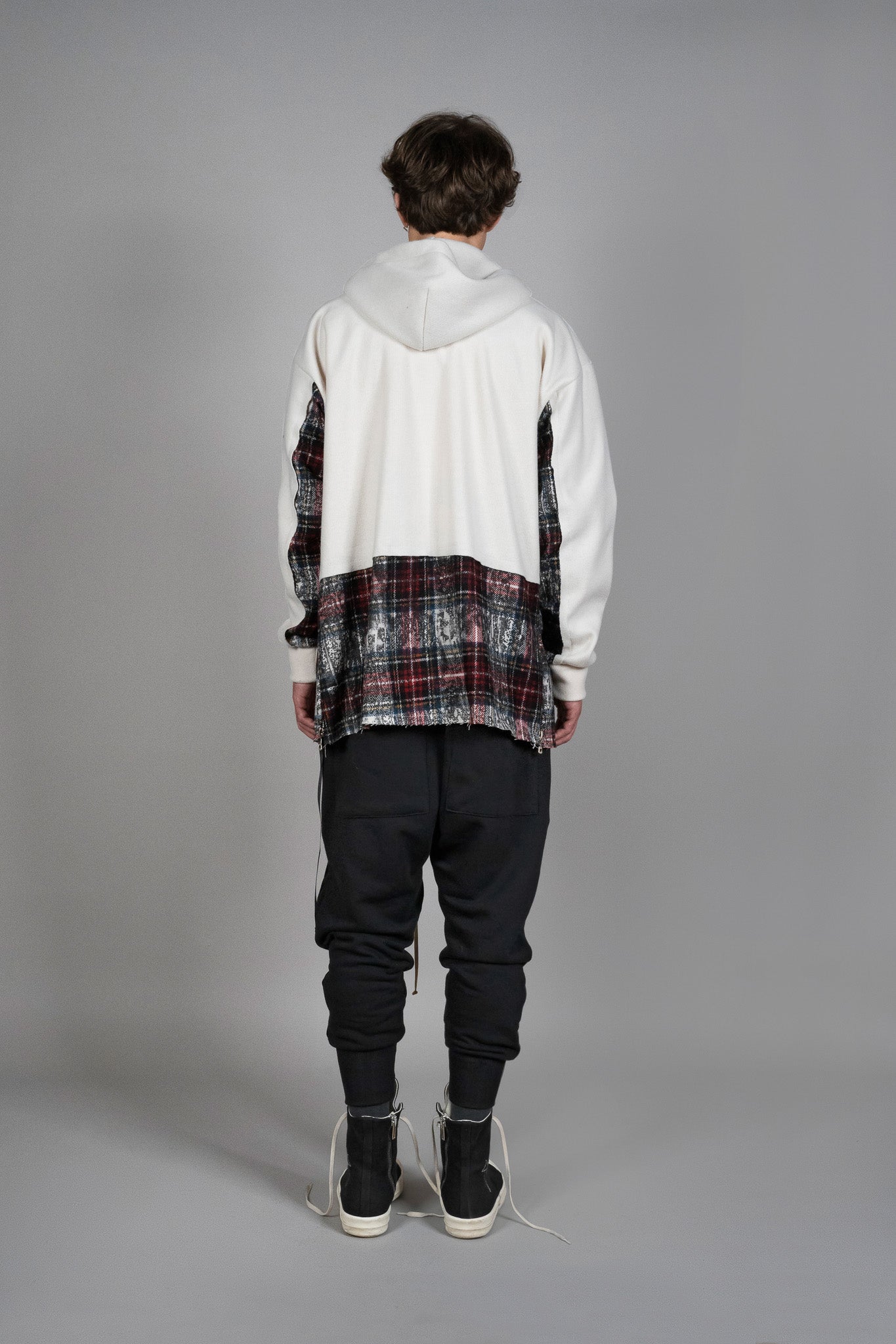 Jacheta alba Relaxed-Fit, vedere din spate, marime XS S M L XL