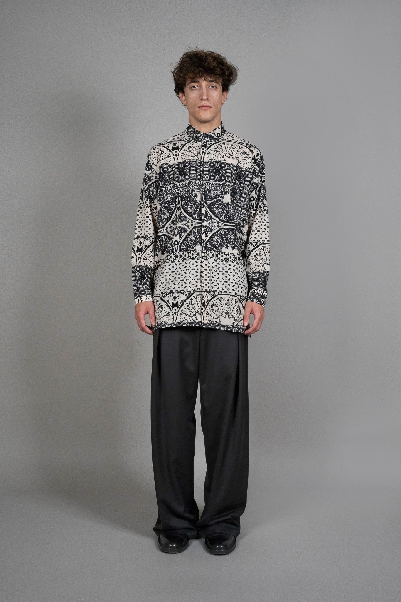 Camasa Imprimeu Regular-Fit, vedere din fata, marime XS S M L XL